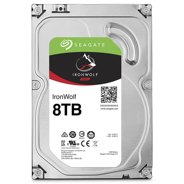 Ổ CỨNG SEAGATE IRONWOLF 8TB NAS SATA 3 7200RPM 256MB CACHE ST8000VN004