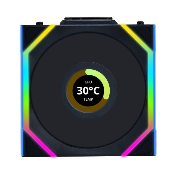FAN Lian Li UNI Fan SL Wireless LCD 120 Triple Black ( Bộ 3 fan )