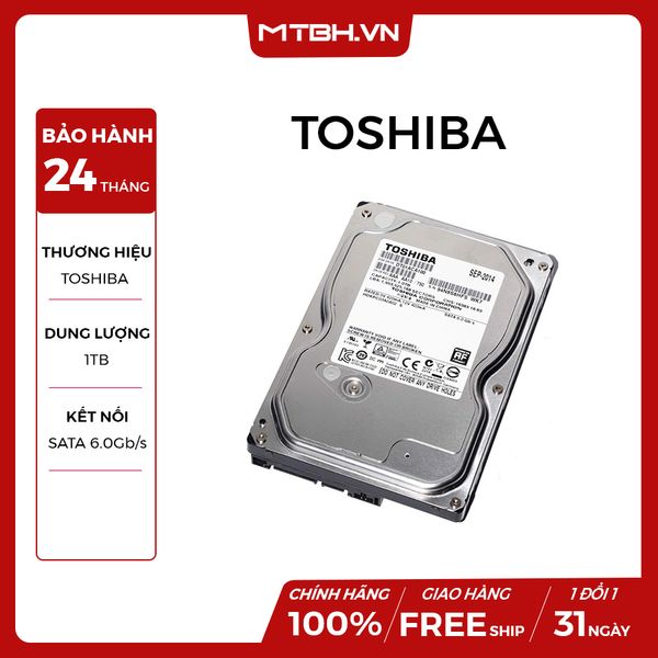 HDD 1TB TOSHIBA NEW CHÍNH HÃNG