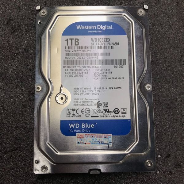 HDD WD 1TB BLUE HBH