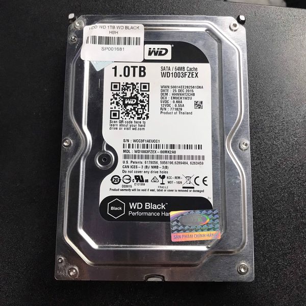 HDD WD 1TB WD BLACK HBH