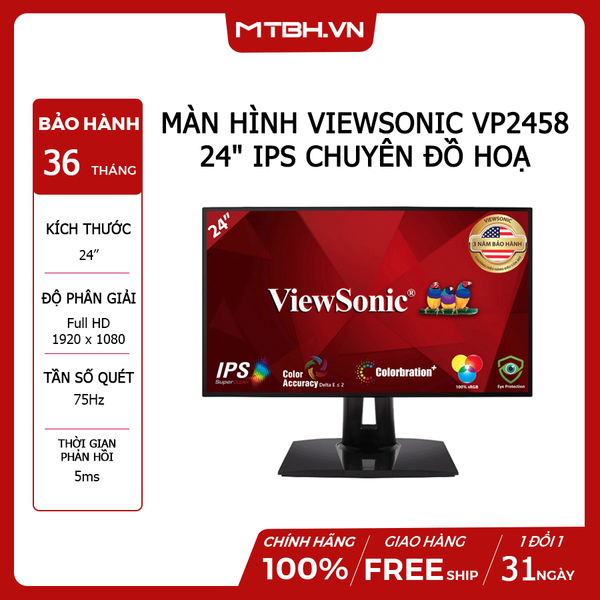 MÀN HÌNH LCD VIEWSONIC VP2458 24