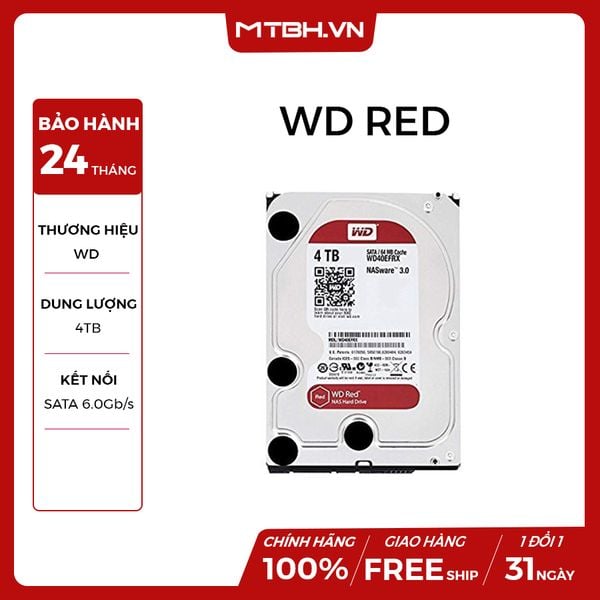 HDD WD 4TB RED (WD40EFAX) NEW