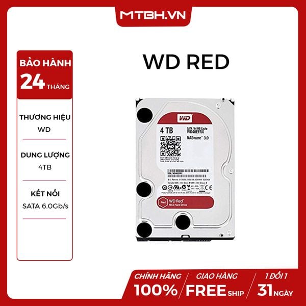 HDD WD 4TB RED PLUS