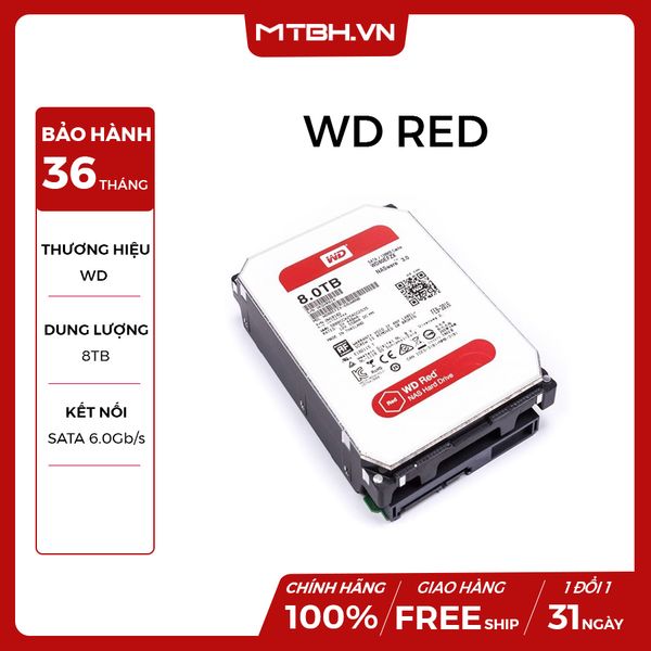 HDD WD 8TB RED (ED80EFZX) NEW