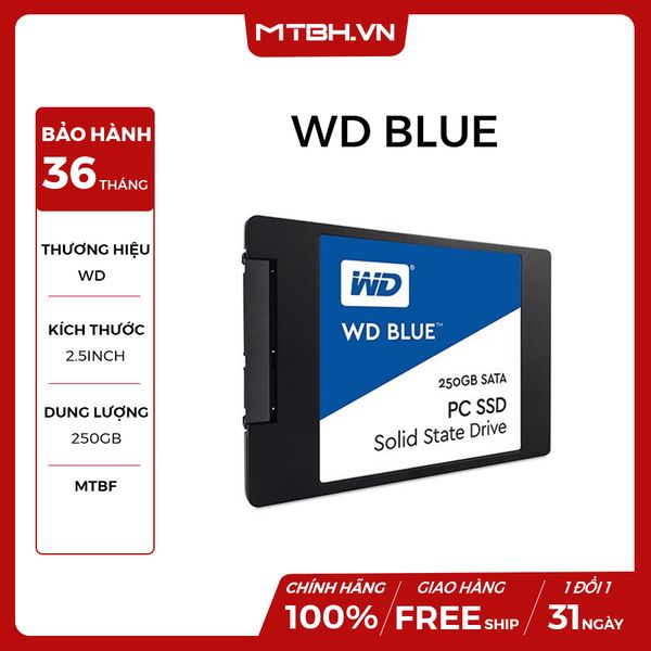 SSD WD 250GB NEW (WDS250G1B0A)