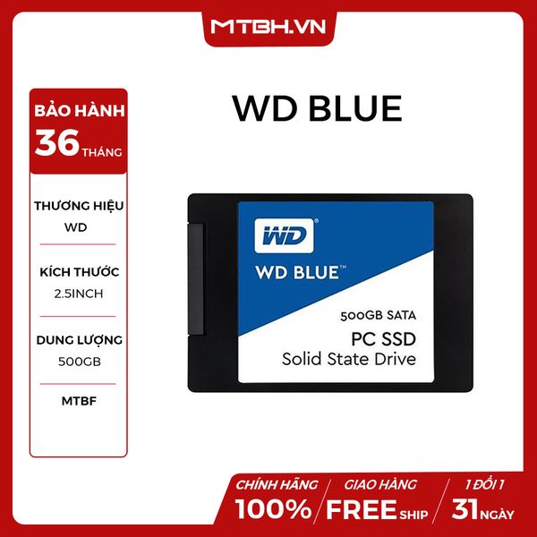 SSD WD 500GB NEW (WDS500G1B0A)