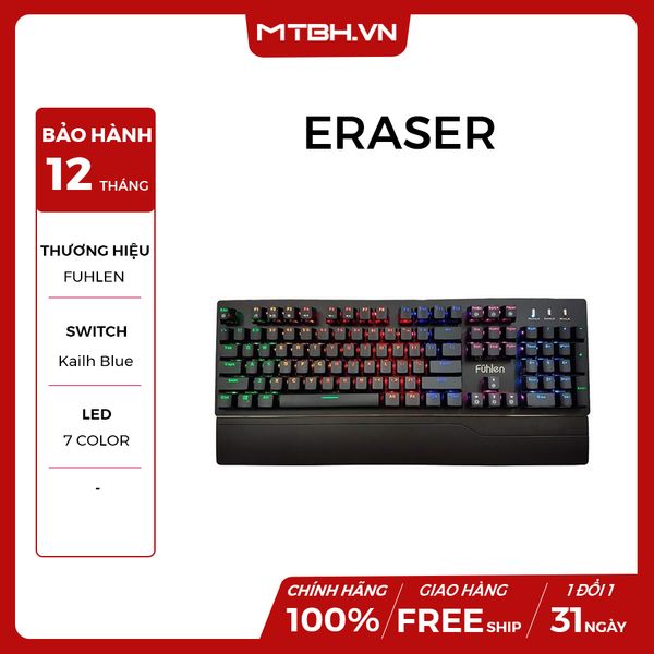 BÀN PHÍM CƠ FUHLEN E ( Eraser ) NEW BH 24TH