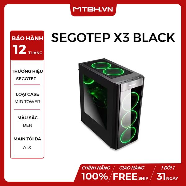 CASE SEGOTEP X3 BLACK NEW
