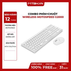 COMBO PHÍM+CHUỘT KHÔNG DÂY MOTOSPEED G2000 NEW BH 12TH