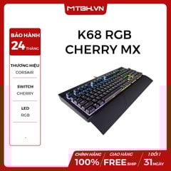 BÀN PHÍM CƠ CORSAIR K68 RGB MX RED NEW