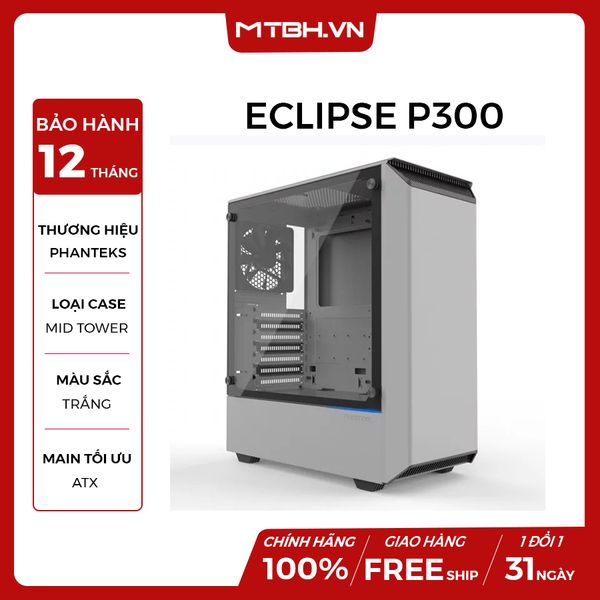 CASE PHANTEKS ECLIPSE P300 WHITE NEW
