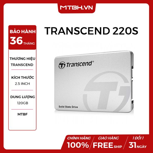 SSD TRANSCEND 120GB SSD220S NEW