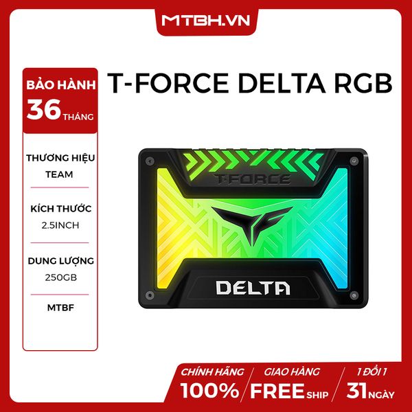 SSD TEAM 250GB T-FORCE DELTA RGB GAMING NEW