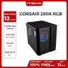CASE CORSAIR 280X RGB - Micro ATX Case - White - Tặng kèm 2x Fan LL120RGB trong case