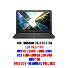 LAPTOP DELL VOSTRO 3578A (P63F002V78A) I5-8250U/4GB/1TB/AMD 520-2GB/DVDRW/15.6