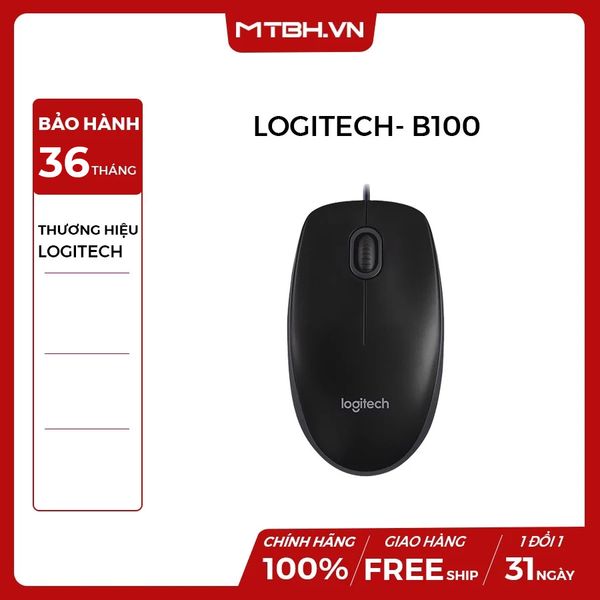 CHUỘT LOGITECH B100 NEW