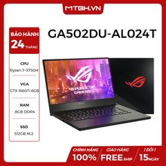 LAPTOP ASUS GAMING ROG Zephyrus G GA502DU-AL024T Geforce GTX 1660Ti MaxQ 6GB Ryzen 7-3750H 8GB 512GB 15.6″ FHD IPS 120Hz 3ms Win 10