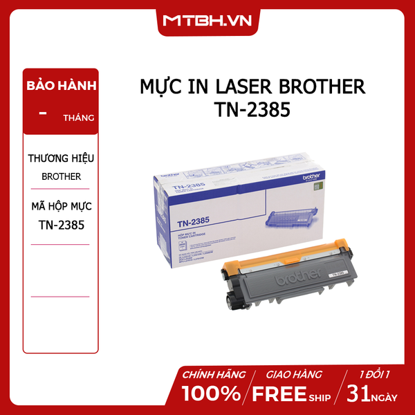 Mực in Laser Brother TN-2385 - Hàng Chính Hãng