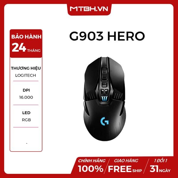 CHUỘT LOGITECH G903 HERO LIGHTSPEED Wireless