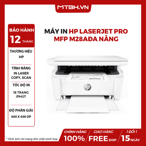 MÁY IN ĐA NĂNG HP LASERJET PRO MFP M28A (W2G54A)