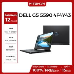 LAPTOP DELL GAMING G5 INSPIRON 5590 4F4Y43 GEFORCE GTX 1660Ti 6GB INTEL CORE I7 9750H 256GB 1TB HDD 8GB 15.6 FHD IPS 144HZ WIN 10