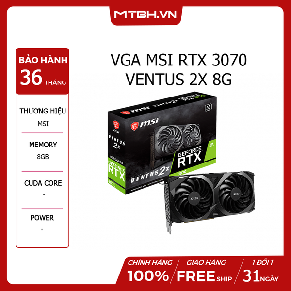 VGA MSI RTX 3070 VENTUS 2X 8G