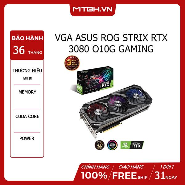 VGA ASUS ROG STRIX RTX 3080 O10G GAMING
