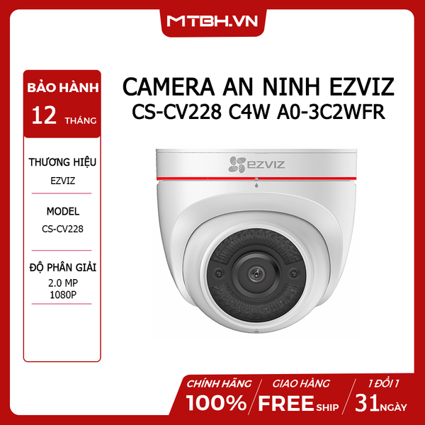 CAMERA WIFI EZVIZ CS-CV228 C4W A0-3C2WFR (1080P)(2.8MM) CHÍNH HÃNG