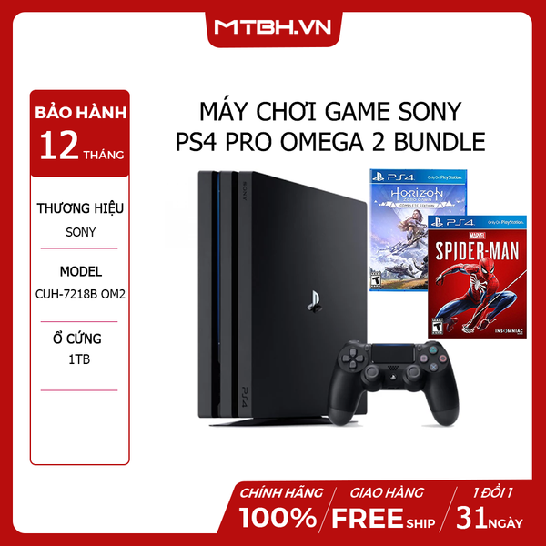 Máy Chơi Game Sony Playstation 4 Pro OM Bundle 2 CUH-7218B OM2