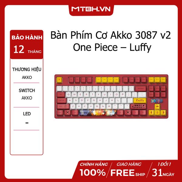 Bàn Phím Cơ Akko 3087 v2 One Piece – Luffy (Akko switch v2)