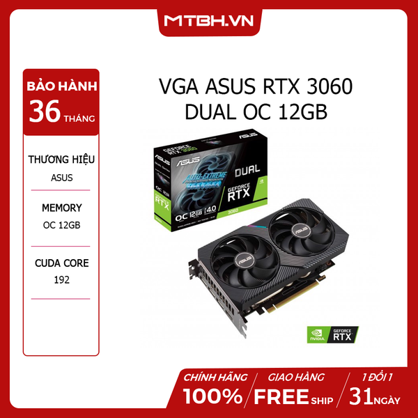 VGA ASUS RTX 3060 DUAL OC 12GB