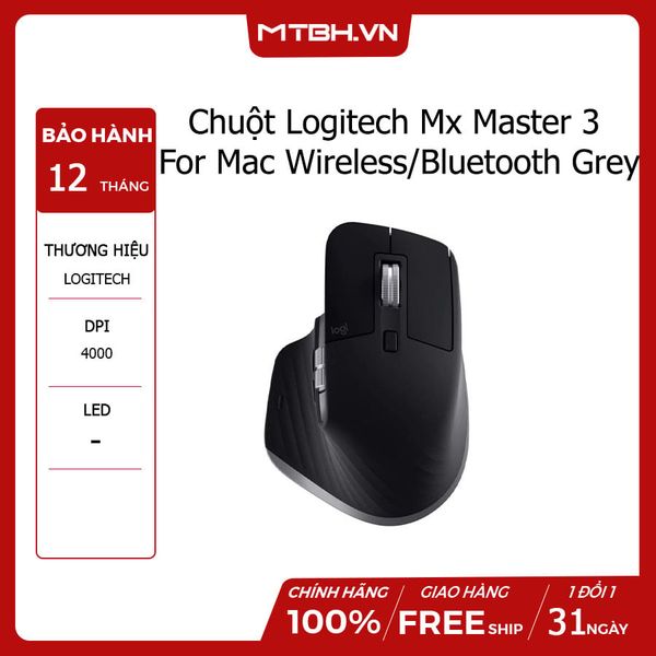 Chuột Logitech Mx Master 3 For Mac Wireless/Bluetooth Grey