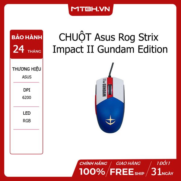 Chuột Asus Rog Strix Impact II Gundam Edition