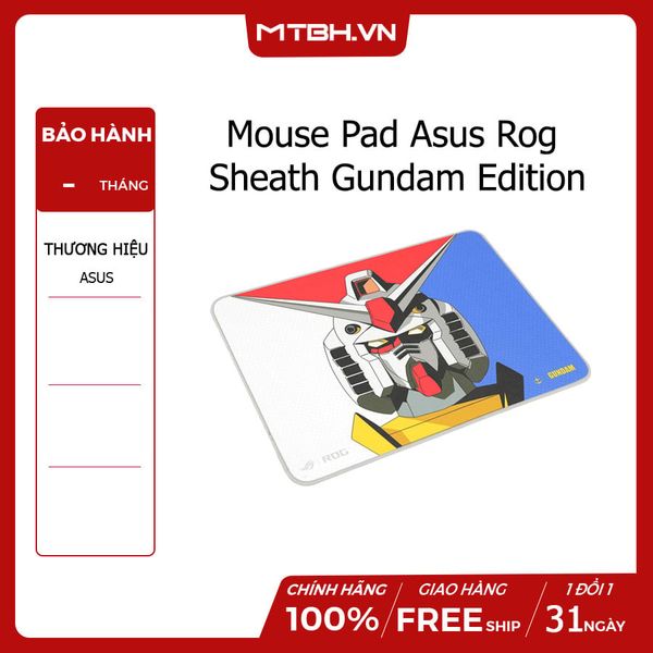 MOUSE PAD ASUS ROG SHEATH GUNDAM EDITION