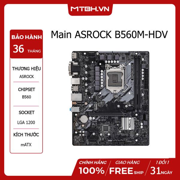 Main ASROCK B560M-HDV