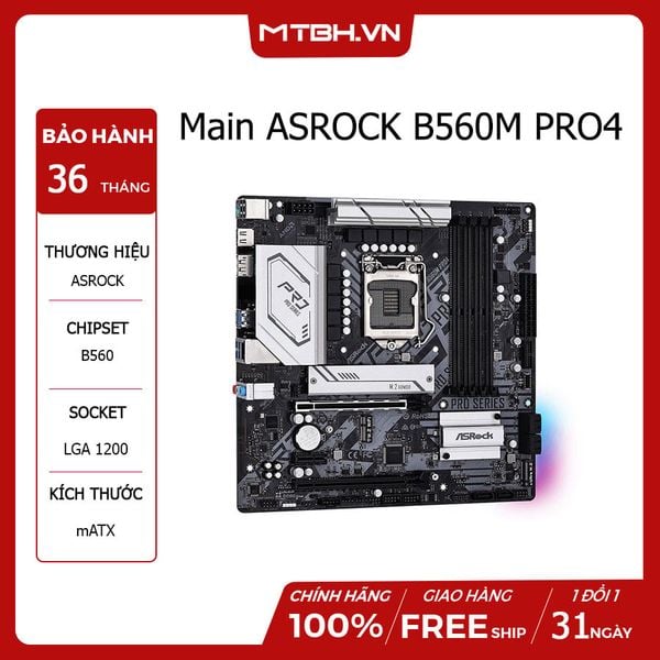 Main ASROCK B560M PRO 4