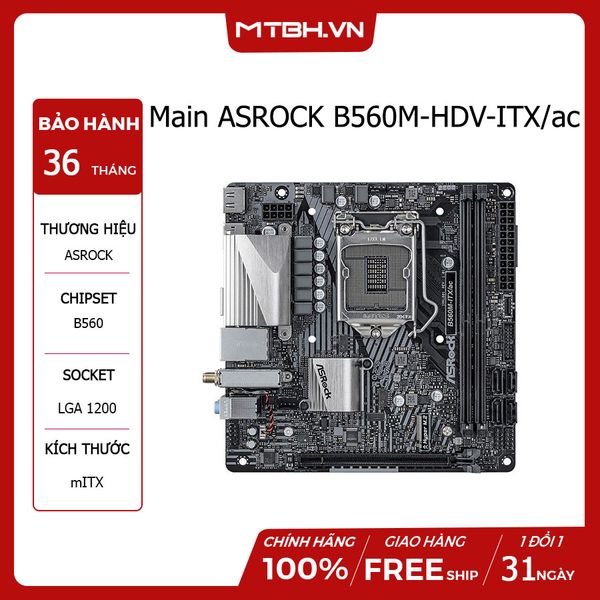 Main ASROCK B560M-HDV-ITX/ac