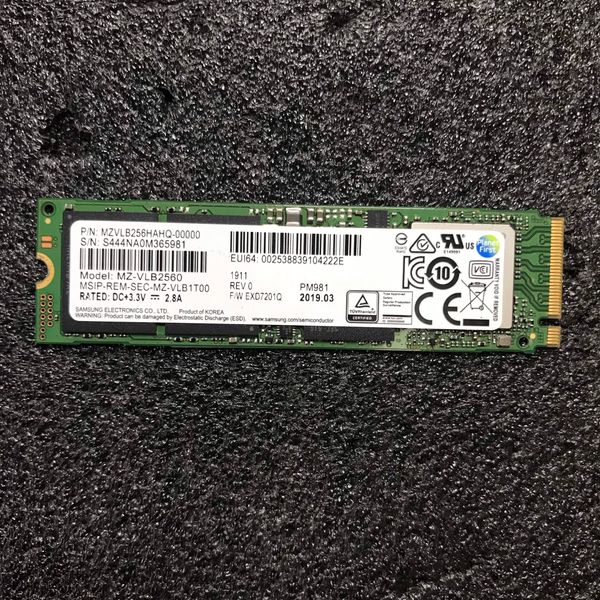 SSD Samsung 256Gb NVMe PM981 M.2 PCIe BẢO HÀNH 1TH