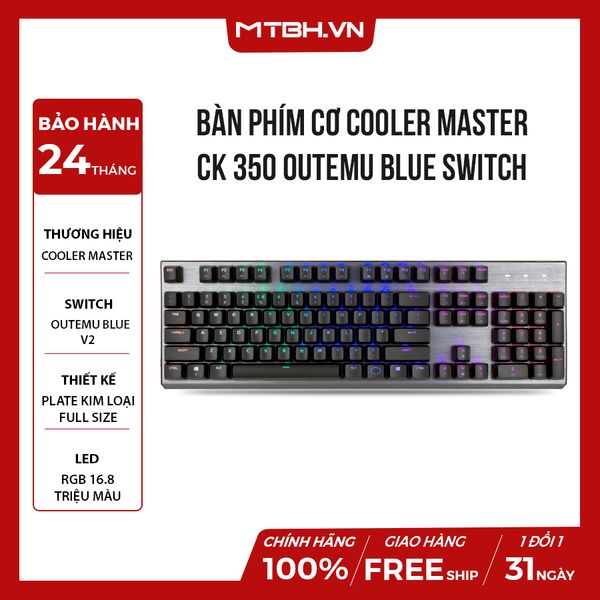 BÀN PHÍM CƠ COOLER MASTER CK350 OUTEMU BLUE SWITCH V2