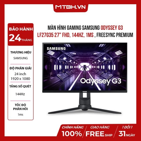 MÀN HÌNH GAMING SAMSUNG ODYSSEY G3 LF27G35 27