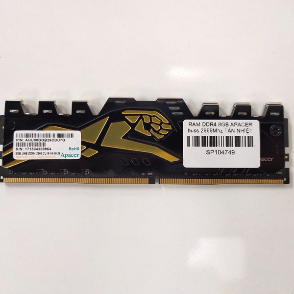 RAM DDR4 8GB APACER buss 2666Mhz TẢN NHIỆT BH 1 THÁNG