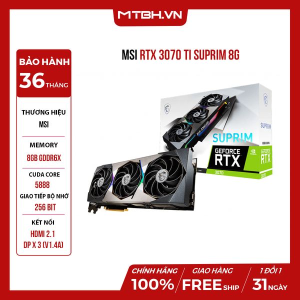 VGA MSI RTX 3070 Ti SUPRIM 8G