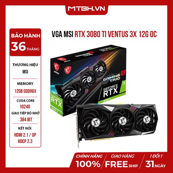 VGA MSI RTX 3080 Ti GAMING X TRIO 12G