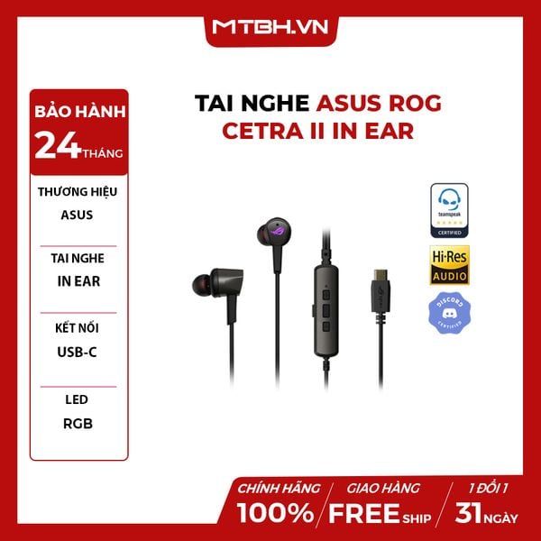 TAI NGHE ASUS ROG CETRA II IN EAR