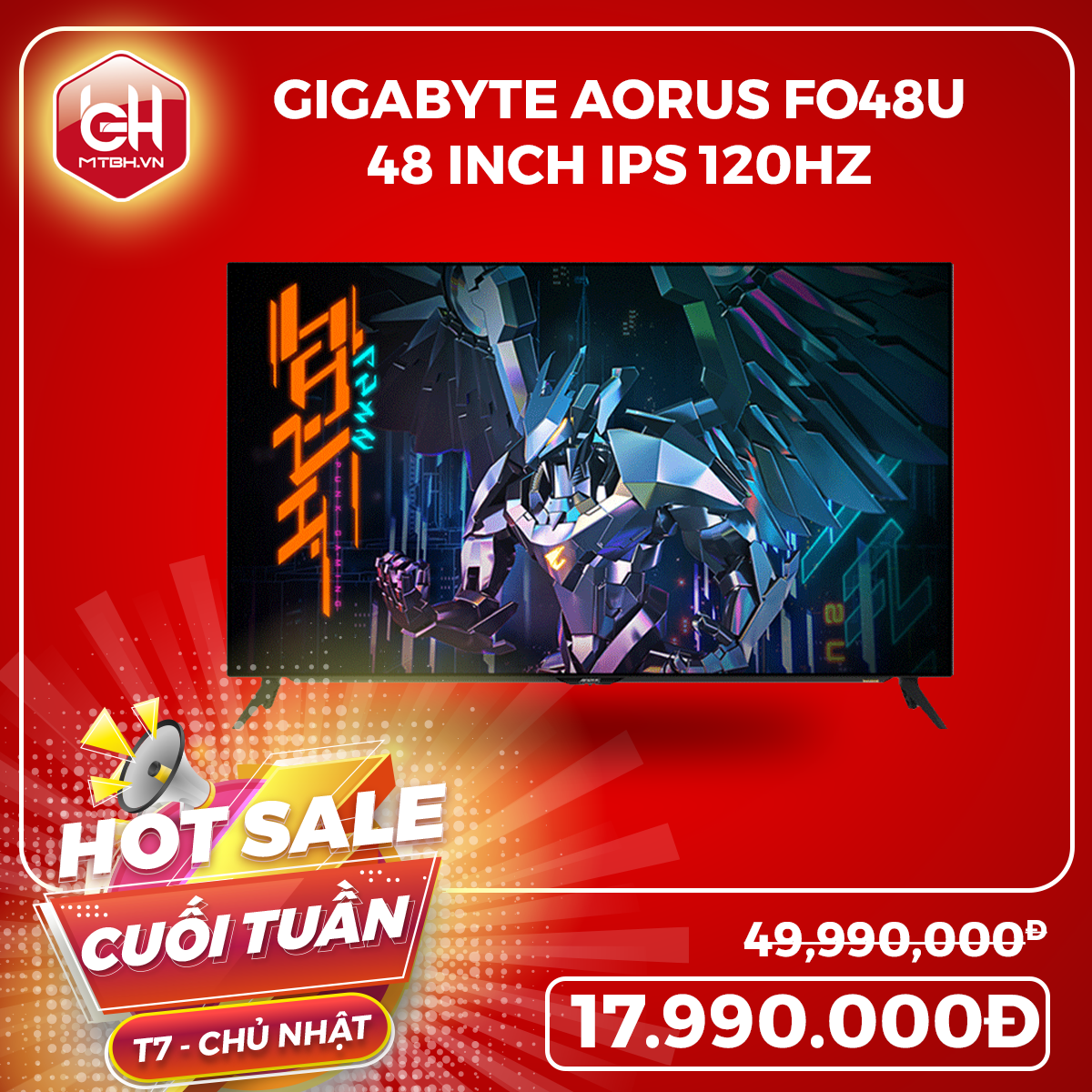 MÀN HÌNH GIGABYTE AORUS FO48U 4K OLED 120Hz - GIÁ TỐT NHẤT MÀN HÌNH GIGABYTE AORUS FO48U 4K OLED 120Hz - GIÁ TỐT NHẤT