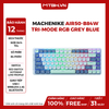 Bàn Phím Cơ Machenike Air50-B84W Tri-Mode RGB Red Sw Grey Blue
