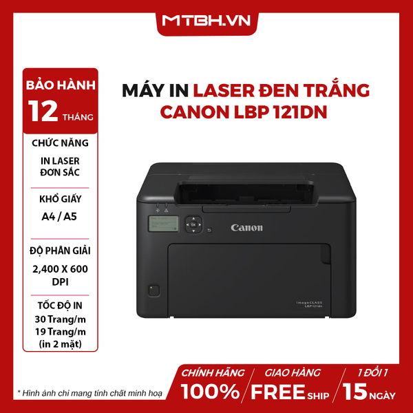 MÁY IN LASER ĐEN TRẮNG CANON LBP 121DN