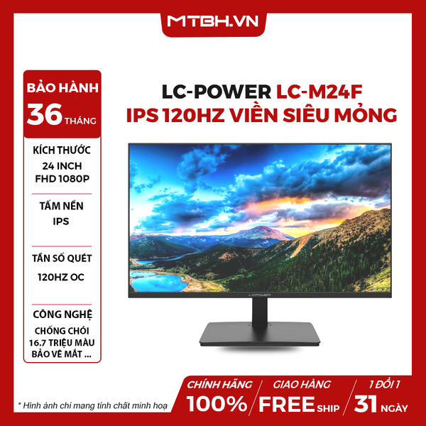 MÀN HÌNH LCD LC-POWER LC-M24F 24