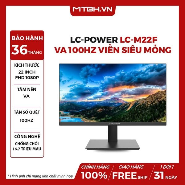 MÀN HÌNH LCD LC-POWER LC-M22F 22
